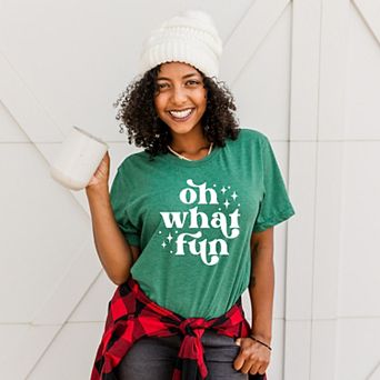 Simply Sage Market Whimsical Oh What Fun Short Sleeve Tee