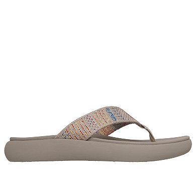 Skechers® Asana Luxe Braided Women's Cushioned Thong Sandals