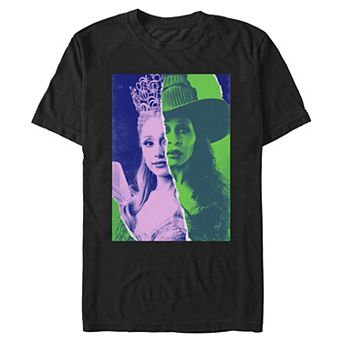 Men's Wicked For Good Glinda & Elphaba Portraits Graphic Tee