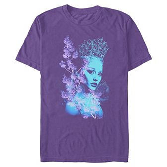 Men's Wicked For Good Glinda Floral Portrait Graphic Tee