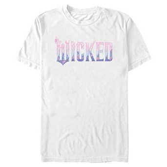 Men's Wicked For Good Floral Print Logo Graphic Tee