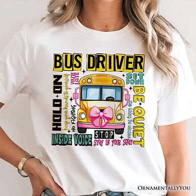 School Bus Driver T-Shirt, Funny Back to School Occupation Tee