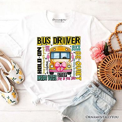 School Bus Driver T-Shirt, Funny Back to School Occupation Tee