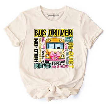 School Bus Driver T-Shirt, Funny Back to School Occupation Tee