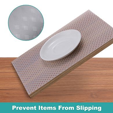 Shelf Liner, Non-Slip Drawer Liner 19-11/16" x 118-1/8" EVA Liner with Braid Pattern