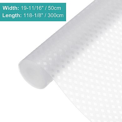 Shelf Liner, Non-Slip Drawer Liner 19-11/16" x 118-1/8" EVA Liner with Braid Pattern