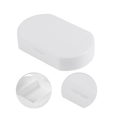Durable 3 Compartments Medicine Case for Travel 2.36"x1.57"x0.51" 1 Pc