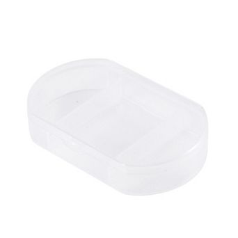 Durable 3 Compartments Medicine Case for Travel 2.36"x1.57"x0.51" 1 pc