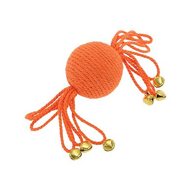 Cat Playing Ball with Bell, Interactive Safe Teeth Cat Balls for Indoor Cat 7.87"x2.09"