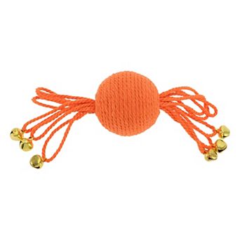 Cat Playing Ball with Bell, Interactive Safe Teeth Cat Balls for Indoor Cat 7.87"x2.09"