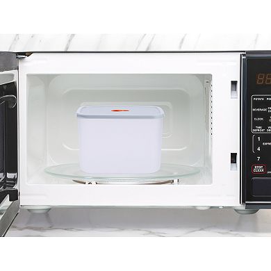 6 Pack Plastic Meal Prep Food Storage Containers with Lids, Reusable Lunch Box Rectangle/Square