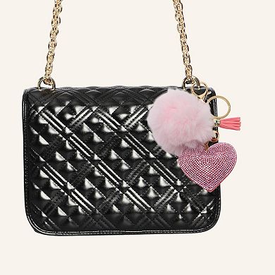 Fashionable Heart Handbag Charm 5.91" 1 Pc