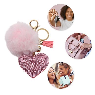 Fashionable Heart Handbag Charm 5.91" 1 Pc