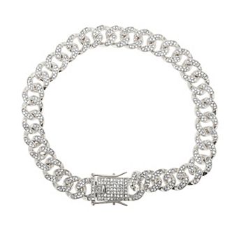 Dog Chain, Durable Rhinestone Dog Necklace, Cuban Link Dog Collar, Pet Collar Jewelry Accessories