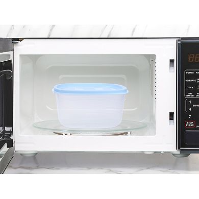 5 Pack Food Storage Containers with Lids, Plastic Meal Prep Food Containers, Leakproof Lunch Box