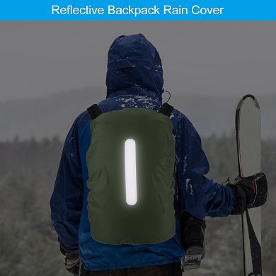 65-75L Waterproof Backpack Rain Cover, Non-Slip Backpack Cover with Reflective Strap