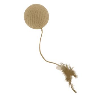 Cat Playing Ball with Bell Inside, Interactive Safe Teeth Cleaning Cat Chew Balls 15.75"x3.66"