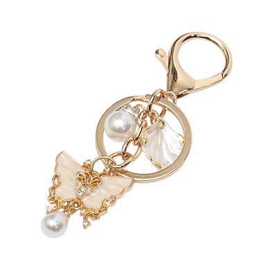 Fashionable Butterfly Shell Handbag Charm 3.94" 1 Pc