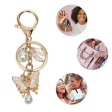 Fashionable Butterfly Shell Handbag Charm 3.94" 1 Pc