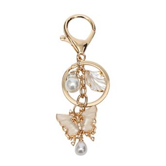 Fashionable Butterfly Shell Handbag Charm 3.94" 1 pc