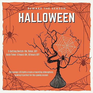  Halloween Tree with Spider