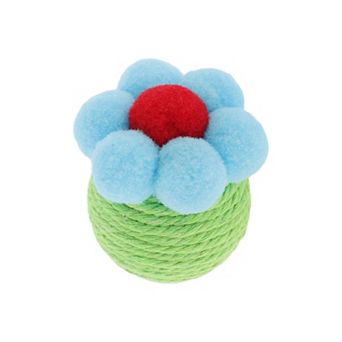 Cat Playing Ball with Bell Inside, Interactive Cat Safe Teeth Chew Balls 2.28"x1.97"