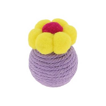 Cat Playing Ball with Bell Inside, Interactive Cat Safe Teeth Chew Balls 2.28"x1.97"