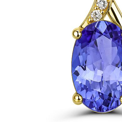 Luna Mia 10k Gold Gemstone & Diamond Accent Earrings