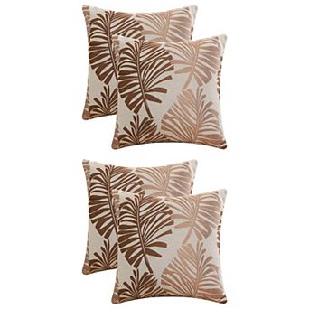 4 pc Throw Pillow Covers Decorative Farmhouse Soft Pillow Cases 18x18&22x22 Inch