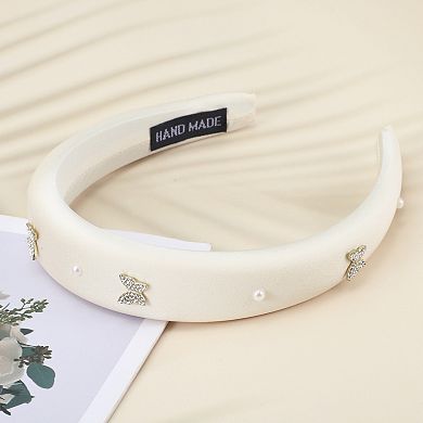 Women's Butterfly Faux Pearls Headbands 1 Pc