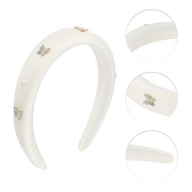 Women's Butterfly Faux Pearls Headbands 1 Pc