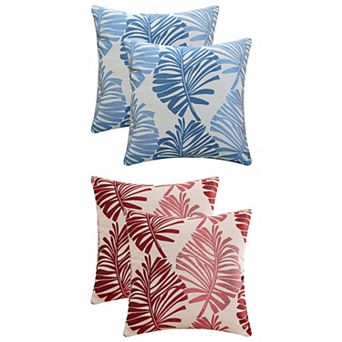 4 pc Throw Pillow Covers Decorative Farmhouse Pillow Case Soft Cushion Pillowcase 18x18&22x22 Inch