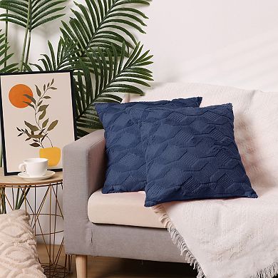 4Pcs Soft Decorative Throw Pillow Covers Luxury Style Cushion Pillow Cover 12x20&18x18 Inch