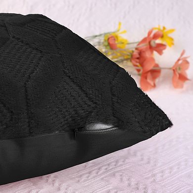 4Pcs Soft Decorative Throw Pillow Covers Luxury Style Cushion Pillow Cover 12x20&18x18 Inch