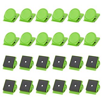 31mm Magnetic Clips, 24 pc Stainless Steel Refrigerator Magnet Hook Clips for Photo Displays Fridges