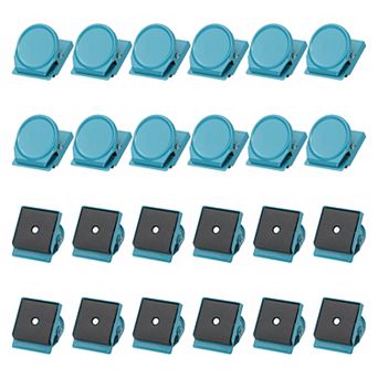 31mm Magnetic Clips, 24 pc Stainless Steel Refrigerator Magnet Hook Clips for Photo Displays Fridges