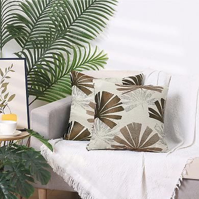 4Pcs Leaf Throw Pillow Covers, Stylish Cushion Cases Home Decor Pillowcases for Bedroom 18x18 Inch