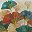 Blue Red Ginkgo Leaf