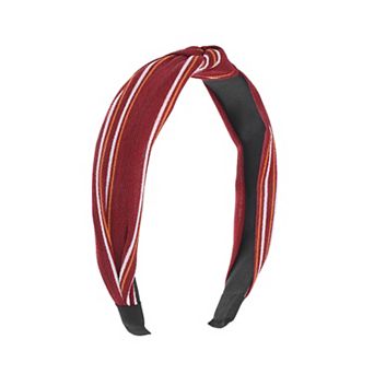 Grace Stripe Pattern Wide Cross Knot Headbands for Women 1 pc