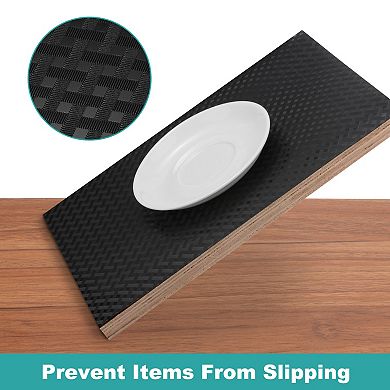 Shelf Liner, Non-Slip Drawer Liner 19-11/16" x 196-7/8" EVA Liner with Braid Pattern