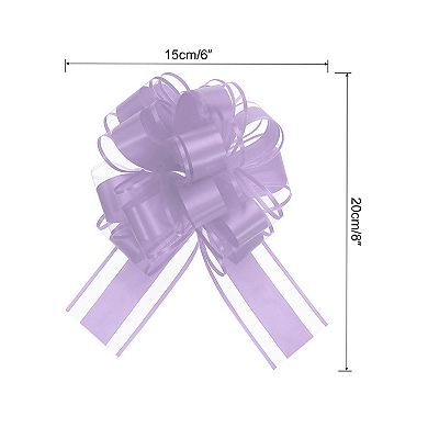20 Pcs 6 Inch Large Big Pull Bow Organza Gift Wrapping Bows Ribbon