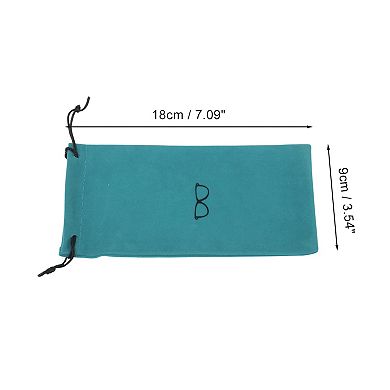 Portable Drawstring Eyeglass Pouch 7.09"x3.54" 1 Pc