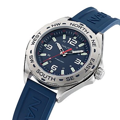 Nautica Clearwater Beach Men's Silicone Strap Watch - NAPCWS304