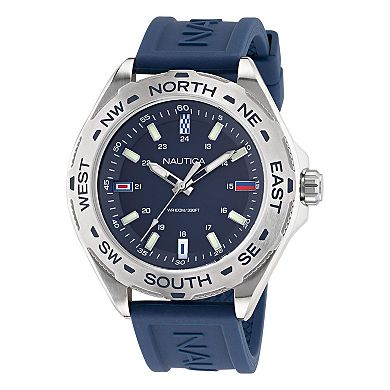 Nautica Clearwater Beach Men's Stainless Steel Bracelet & Silicone Strap Watch Set - NAPCWS305