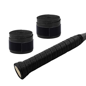 2 pc Tennis Racket Grip Tape, Perforated Flat Anti-Slip Racket Overgrip Tape