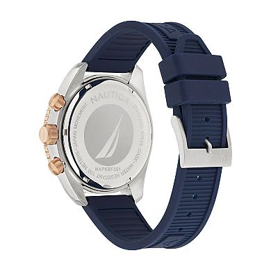 Nautica Key Biscane Men's Chronograph Silicone Strap Watch - NAPKBF301