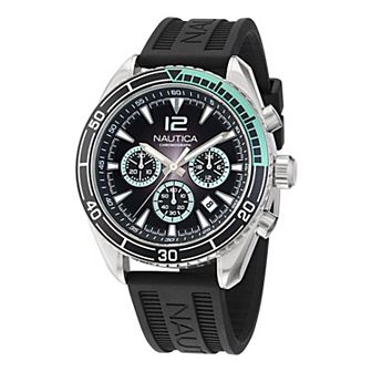 Nautica Key Biscane Men's Chronograph Silicone Strap Watch - NAPKBF305