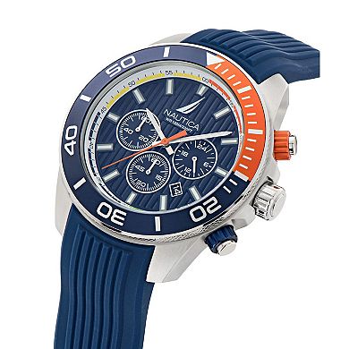 Nautica One Chronograph Men's Silicone Strap Watch - NAPNOF302