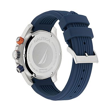 Nautica One Chronograph Men's Silicone Strap Watch - NAPNOF302