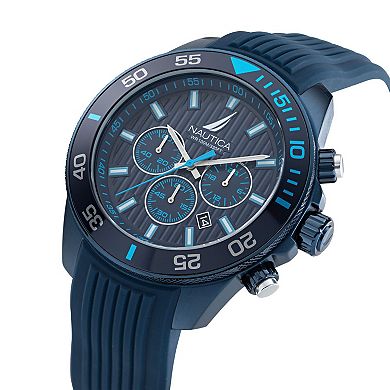Nautica One Men's Chronograph Silicone Strap Watch